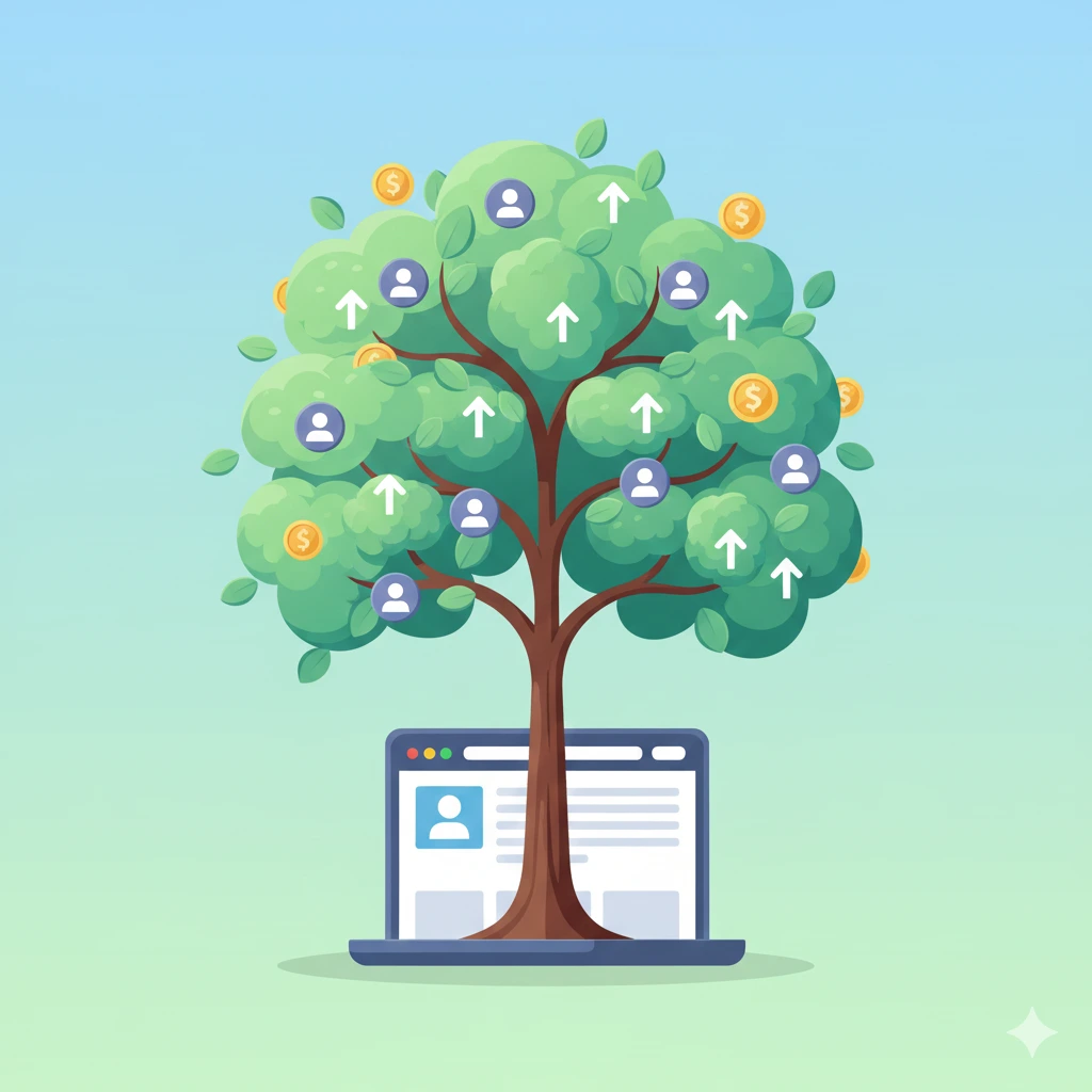 Organic traffic that grows your business over time.